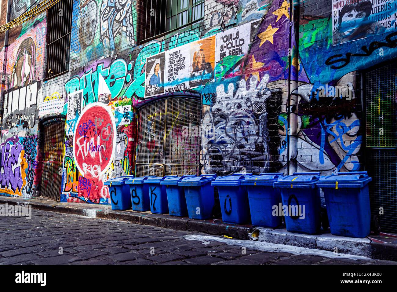 MELBOURNE, AUSTRALIA APRIL 12, 2024 Graffiti and Street Art in