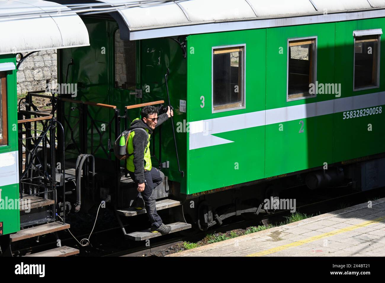 Sila train, tourist train, Camigliatello Silano railway station ...