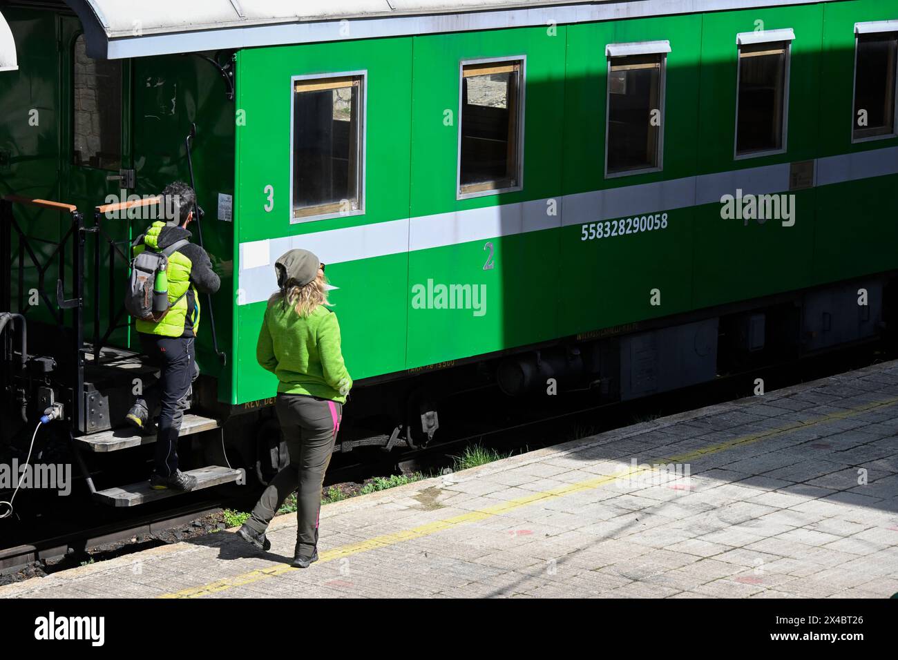 Sila train, tourist train, Camigliatello Silano railway station ...