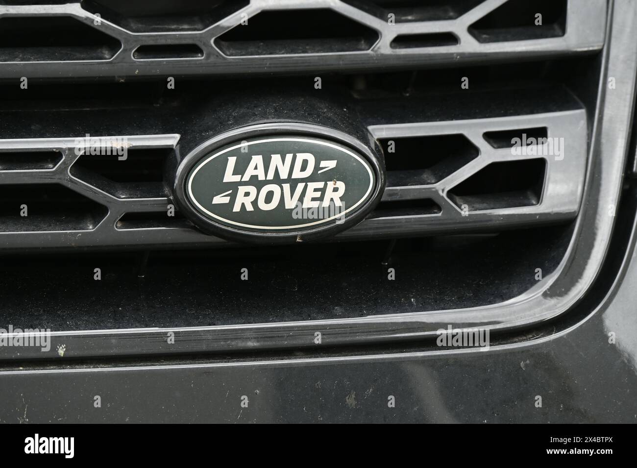Cologne, Germany. 28th Apr, 2024. The logo of the British car ...