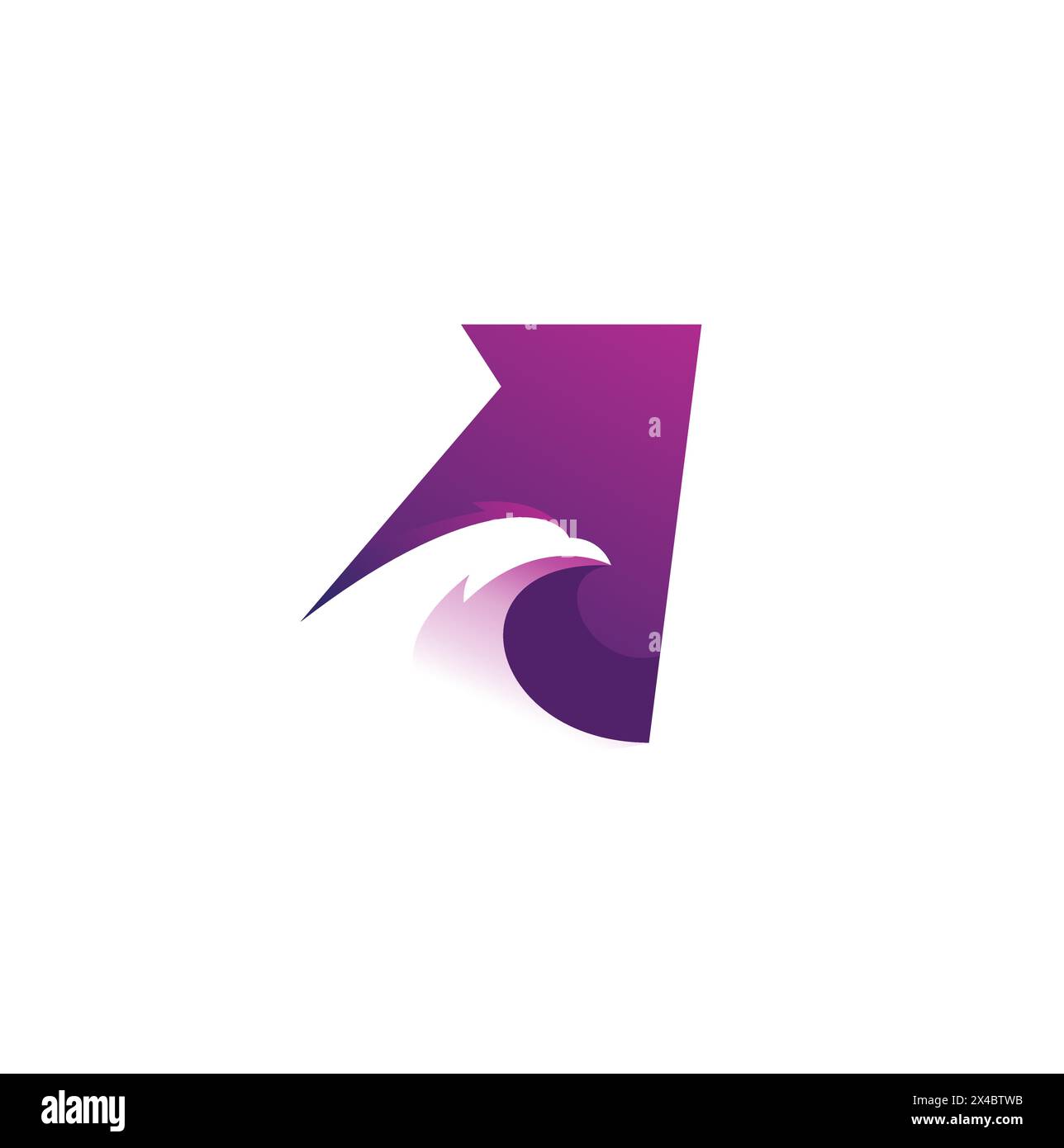 Eagle Letter A Logo Design, Eagle Icon, Suitable for initial logo design Stock Vector