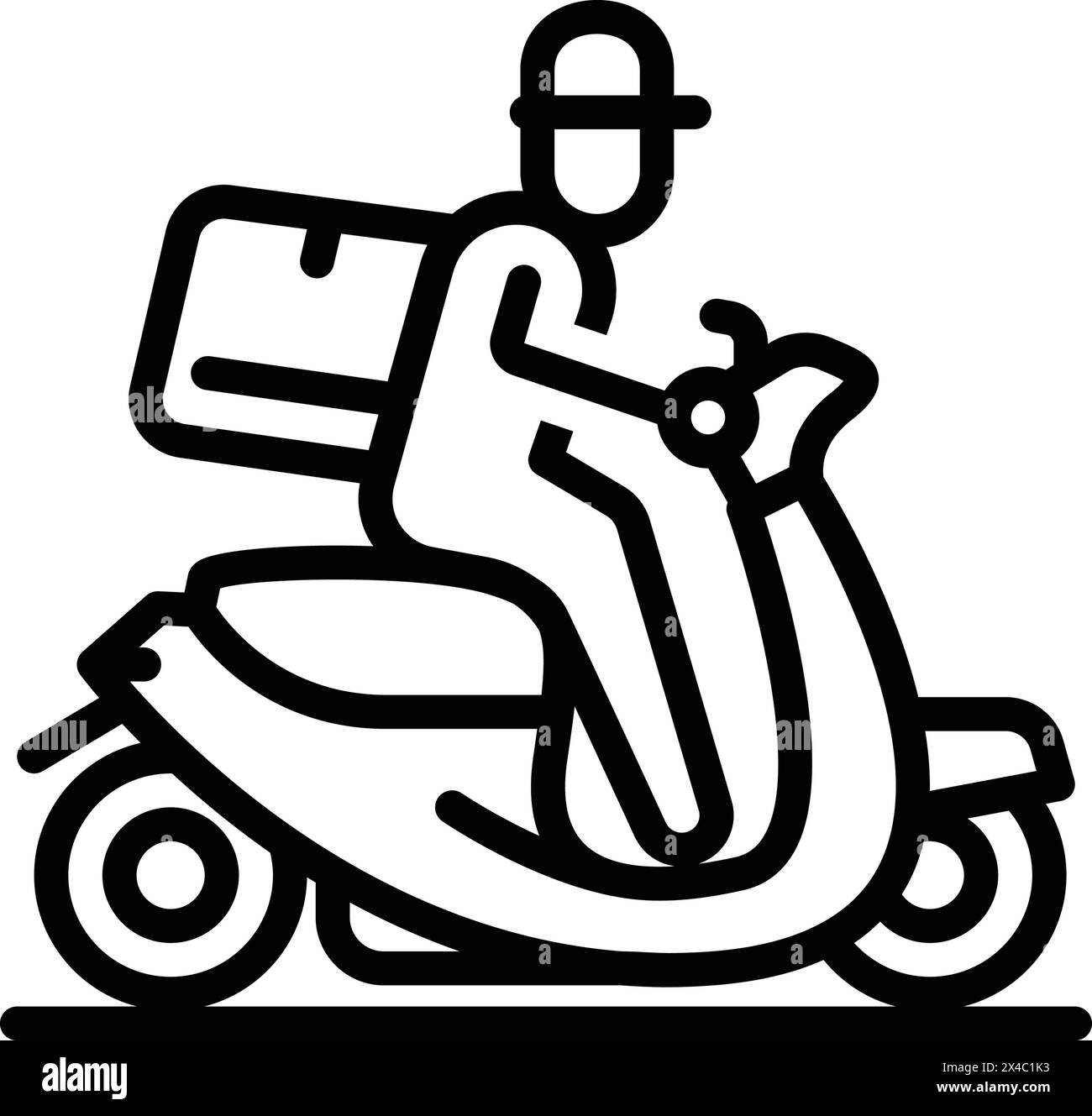Food courier logo Black and White Stock Photos & Images - Alamy