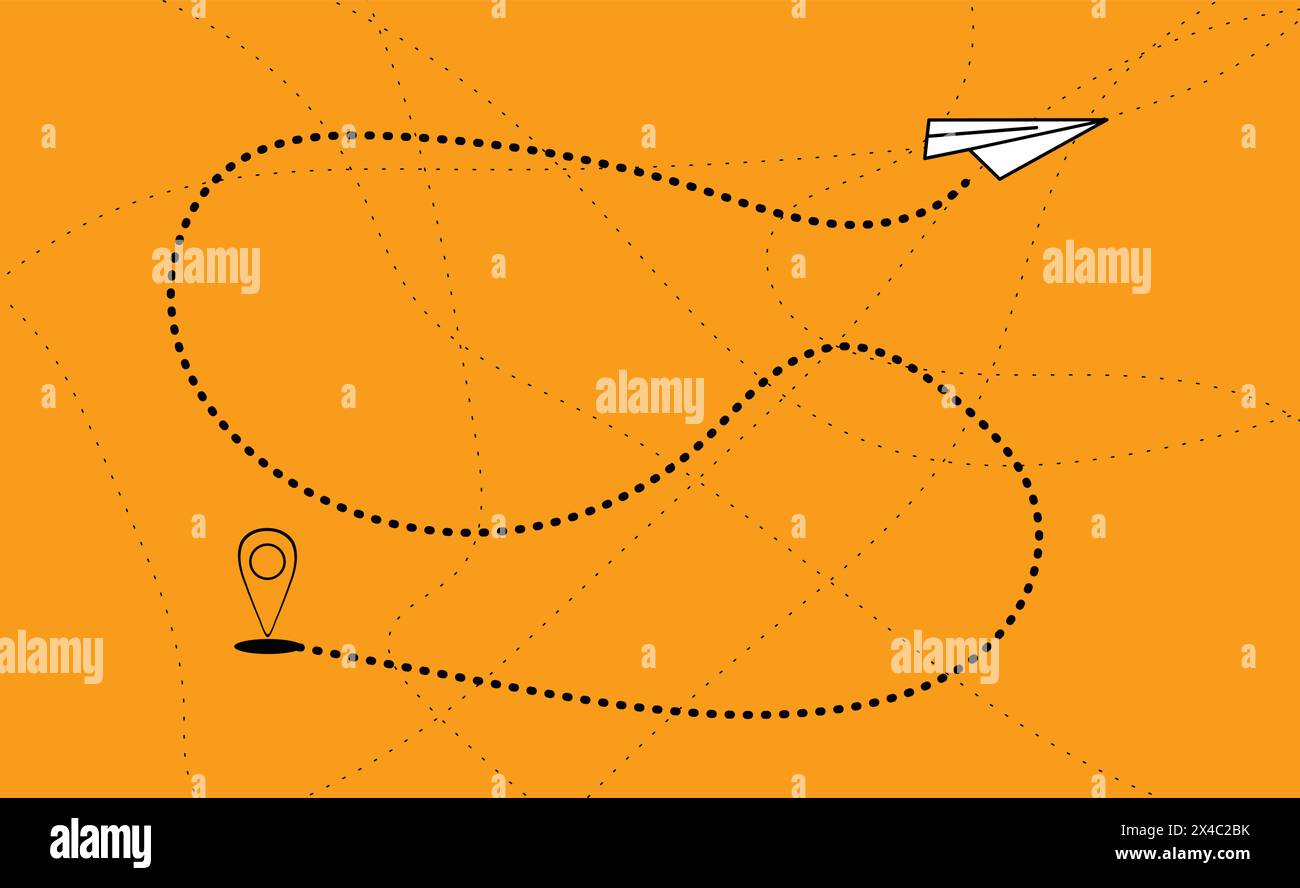 Toy planes and map Stock Vector Images - Alamy