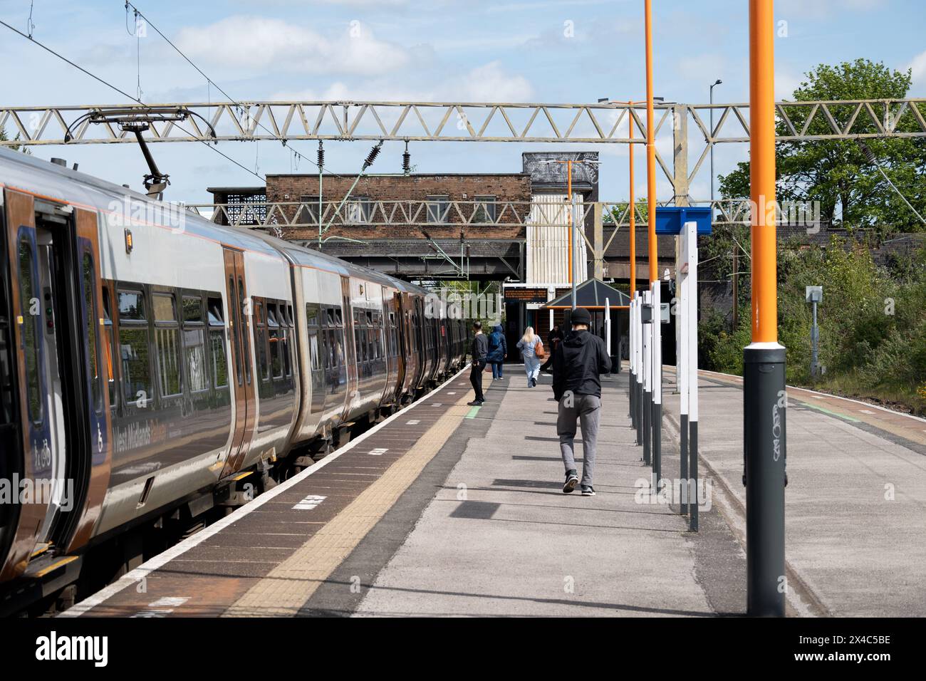 West Midlands Railway train at Duddeston station, Birmingham, UK Stock Photo