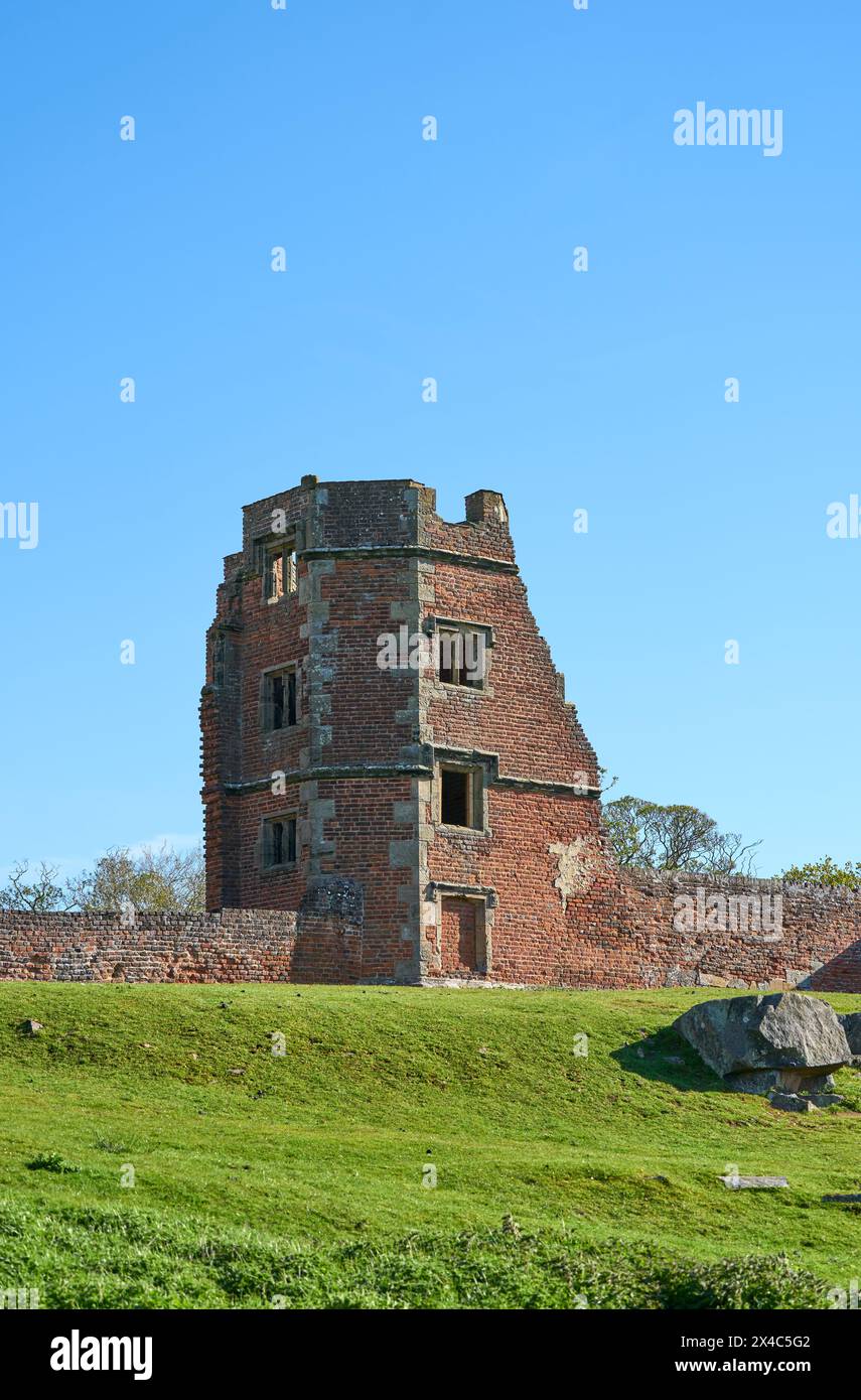 Ruins of an old country manor house in Bradgate Park, Leicestershire, UK Stock Photo