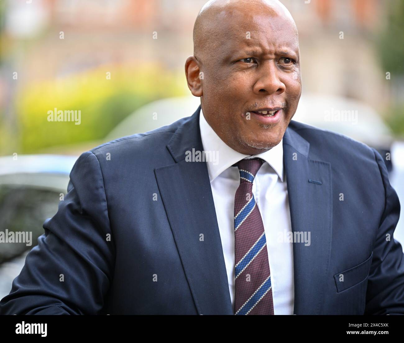 King Letsie III of Lesotho arrives at the House of Lords London UK Stock Photo