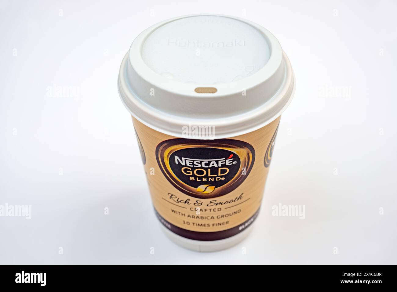 Nescafe Gold blend take away coffee Stock Photo