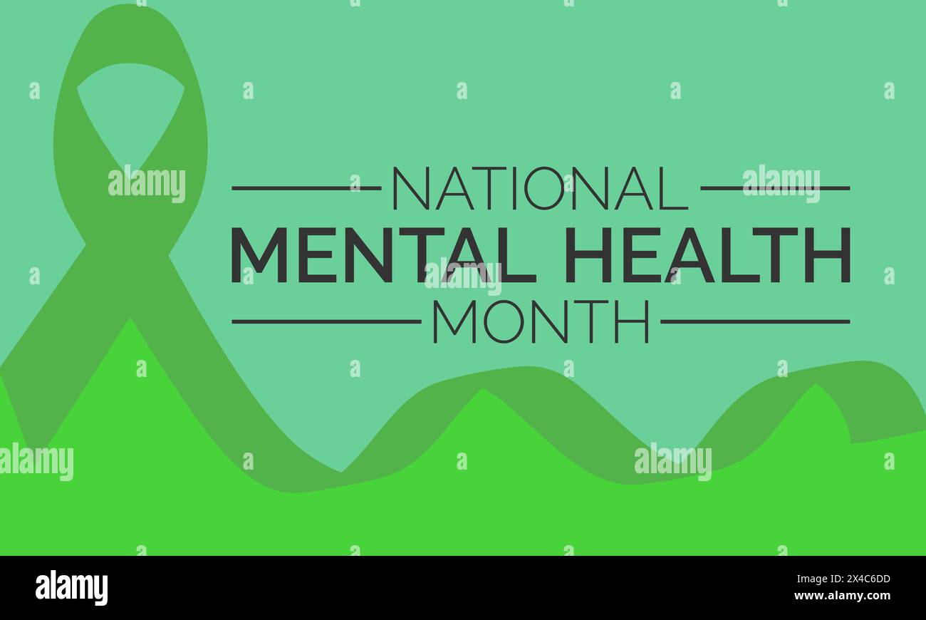 National Mental Health Month Health Awareness Vector Illustration National mental health month health awareness vector illustration