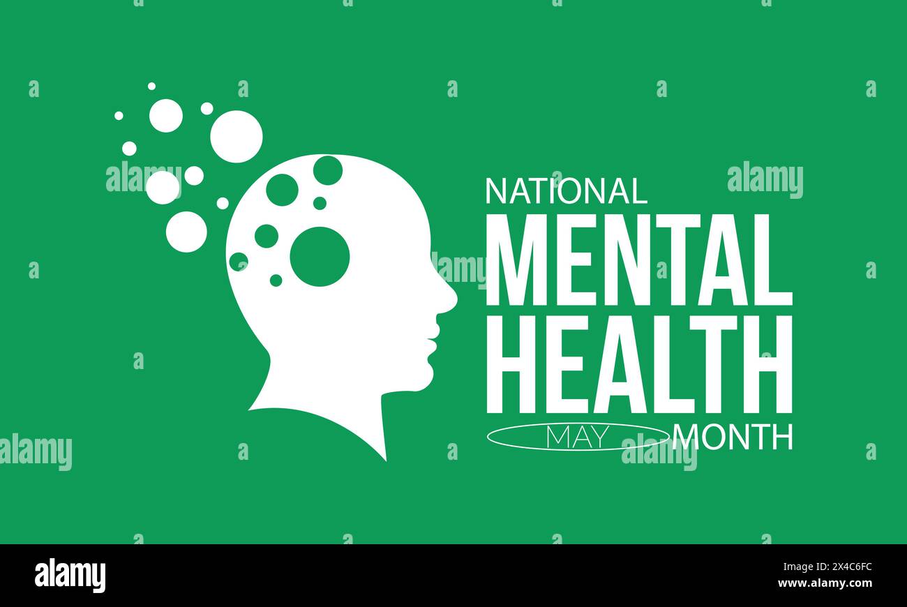 National Mental Health Month Health Awareness Vector Illustration National mental health month health awareness vector illustration