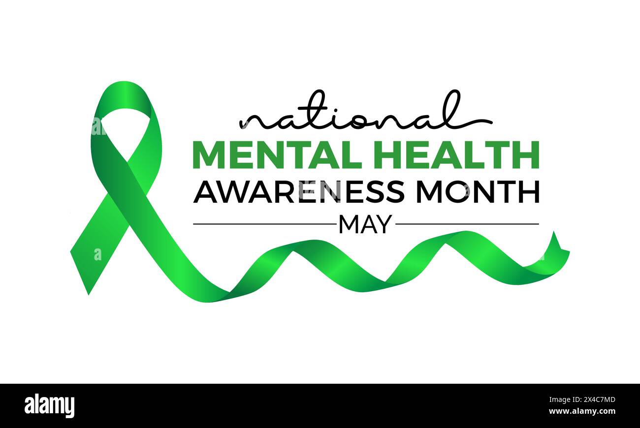 National Mental Health Month Health Awareness Vector Illustration National mental health month health awareness vector illustration