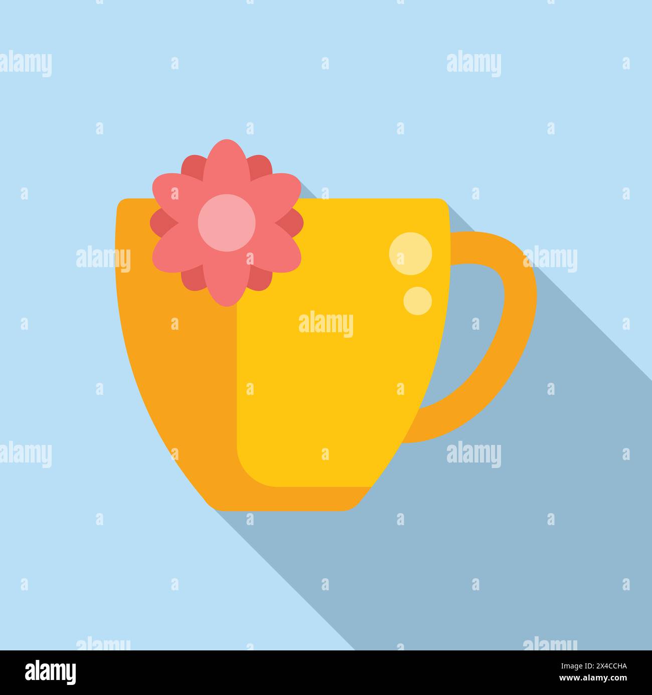Indian tea cup icon flat vector. Traditional beverage. Organic shop Stock Vector