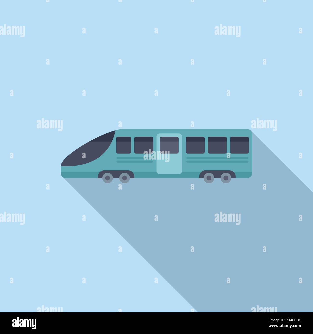 Traffic train icon flat vector. New modern transport. High speed Stock ...