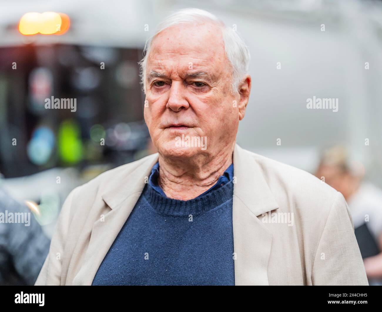 London, UK. 2nd May, 2024. John Cleese leaves - A preview of Fawlty ...