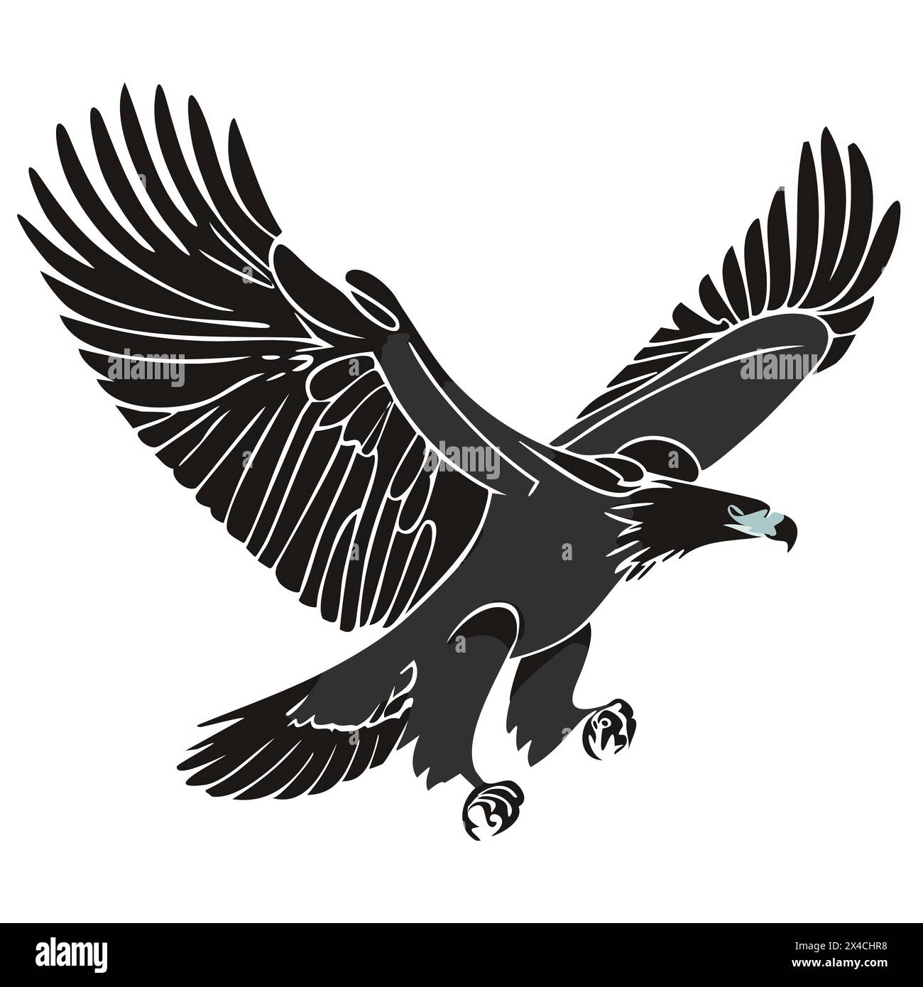 Winged falcon eagles hi-res stock photography and images - Alamy