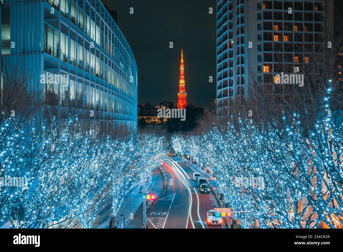 Roppongi Hills Christmas Illumination Stock Photo