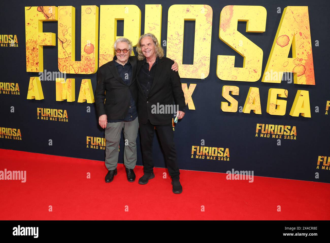 May 2, 2024: GEORGE MILLER and DOUG MITCHELL attends the Australian Premiere of 'Furiosa: A Mad Max Saga' at The State Theatre on May 02, 2024 in Sydney, NSW Australia (Credit Image: © Christopher Khoury/Australian Press Agency via ZUMA Press Wire) EDITORIAL USAGE ONLY! Not for Commercial USAGE! Stock Photo