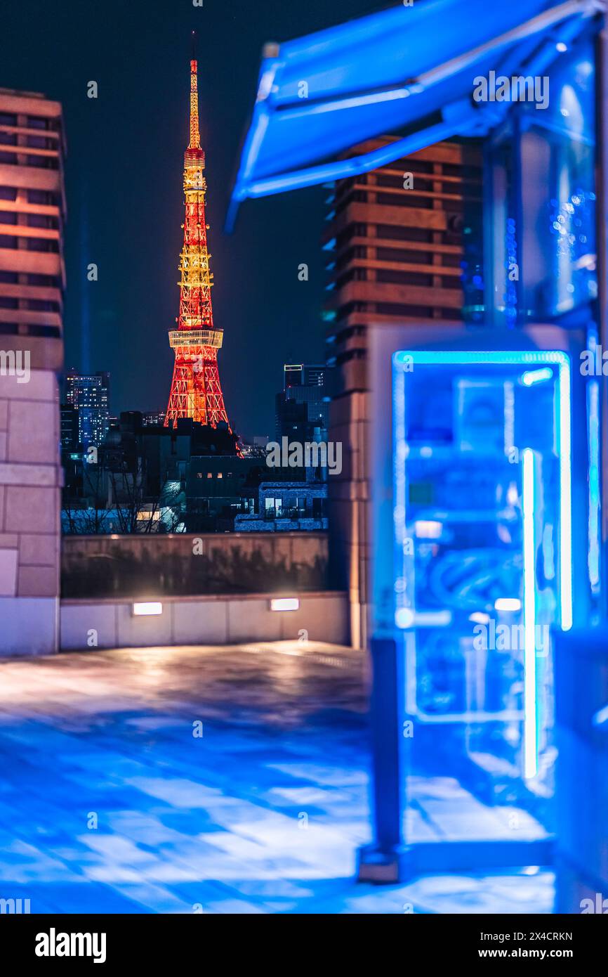 Tokyo tower lightning hi-res stock photography and images Tokyo tower lightning hi-res stock photography and images