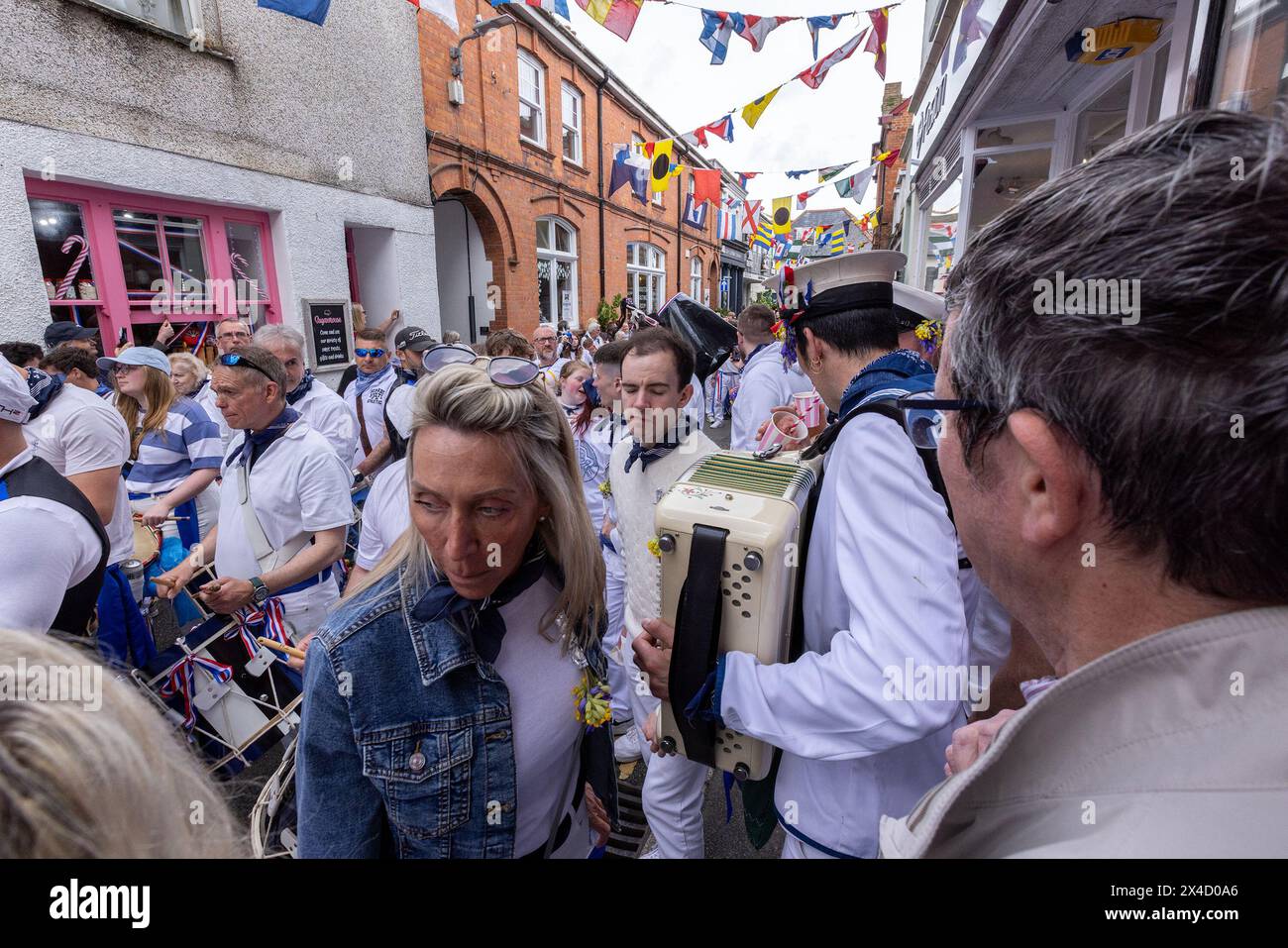 Obby Oss day 2024, Padstow Cornwall Stock Photo