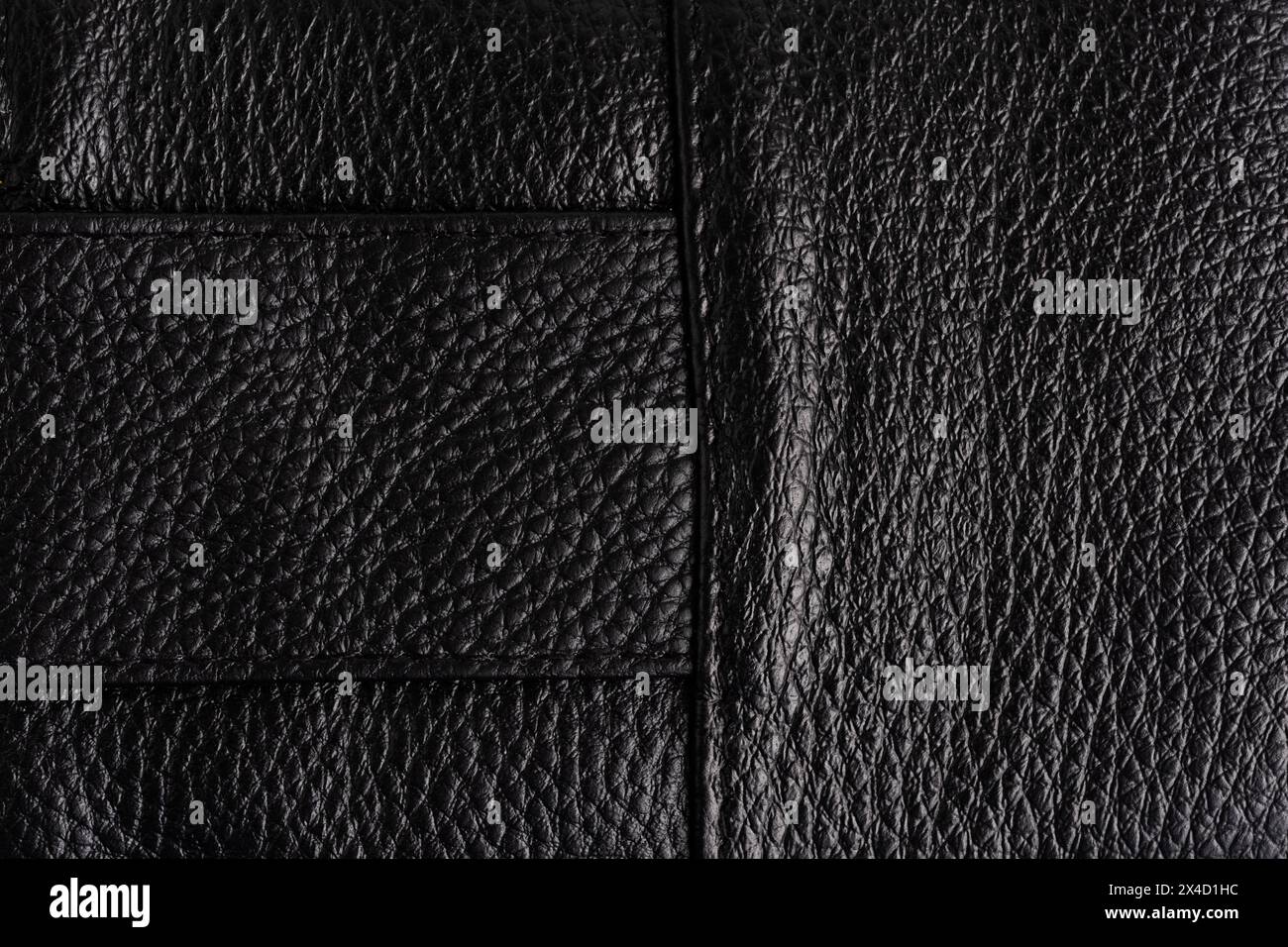 Black leather texture background. Leather texture background. Black leather background Stock Photo