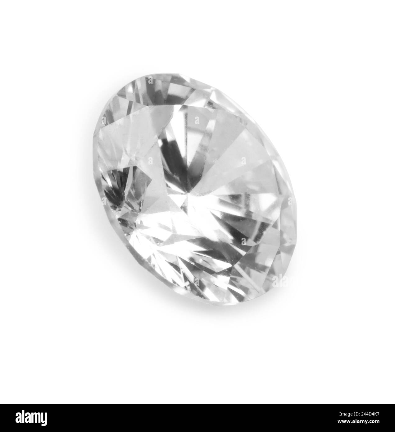 One beautiful shiny diamond isolated on white Stock Photo - Alamy