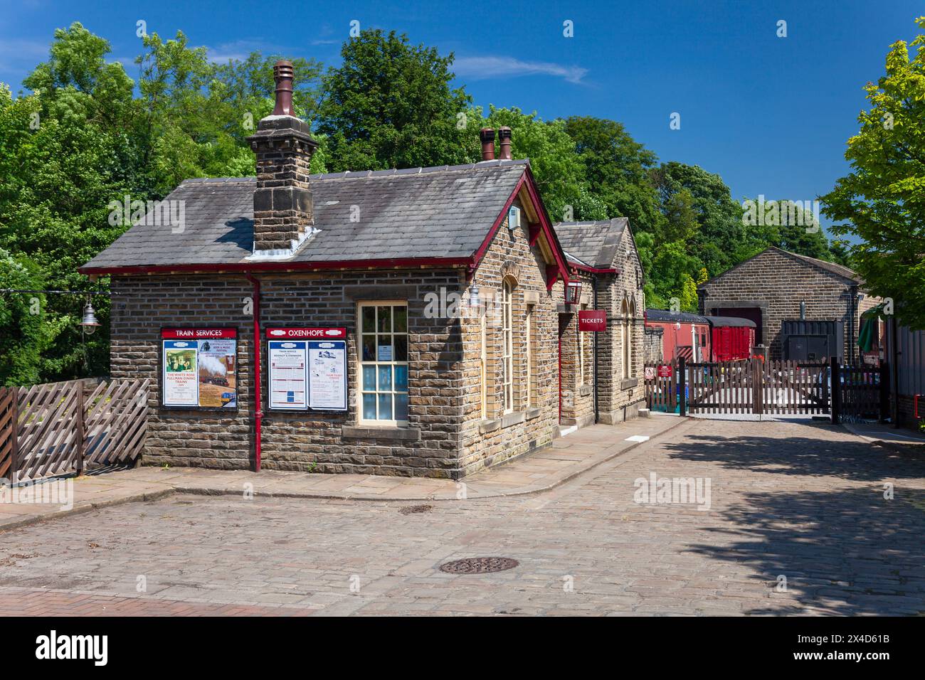 England, West Yorkshire, Oxenhope Station on the Keighley & Worth