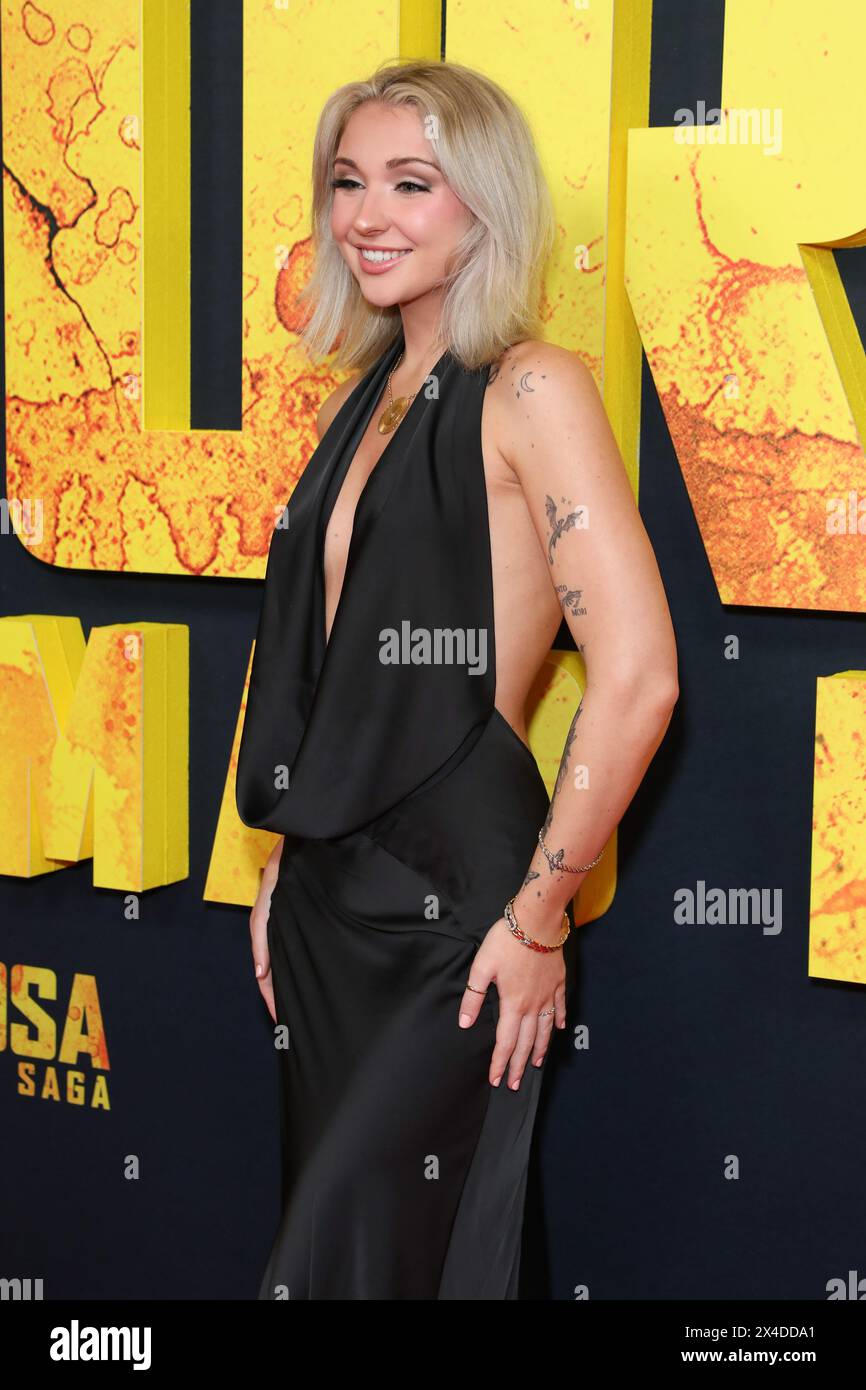 May 2, 2024: RACHAEL EVREN attends the Australian Premiere of 'Furiosa: A Mad Max Saga' at The State Theatre on May 02, 2024 in Sydney, NSW Australia (Credit Image: © Christopher Khoury/Australian Press Agency via ZUMA Press Wire) EDITORIAL USAGE ONLY! Not for Commercial USAGE! Stock Photo