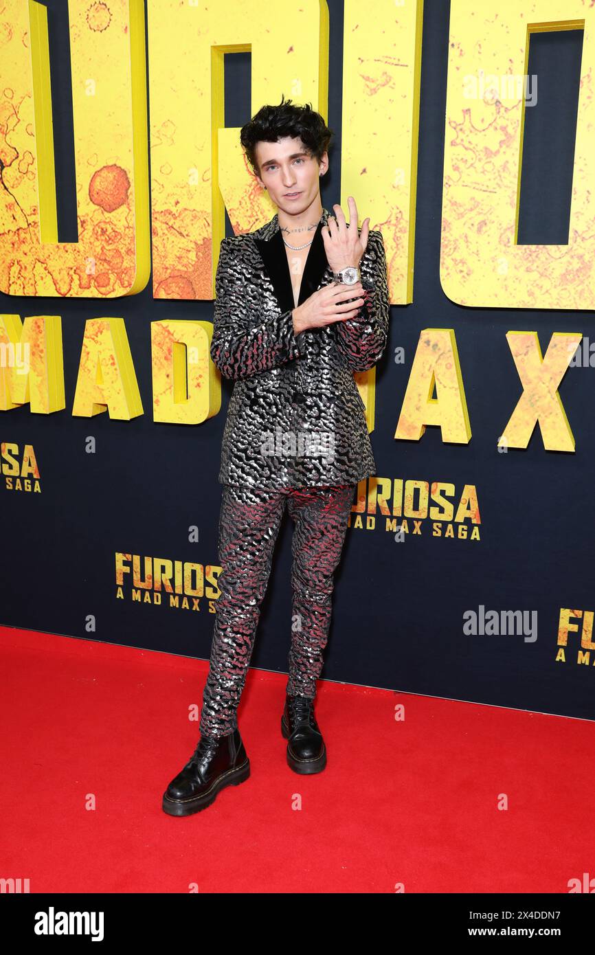 May 2, 2024: ASH HODGKINSON attends the Australian Premiere of 'Furiosa: A Mad Max Saga' at The State Theatre on May 02, 2024 in Sydney, NSW Australia (Credit Image: © Christopher Khoury/Australian Press Agency via ZUMA Press Wire) EDITORIAL USAGE ONLY! Not for Commercial USAGE! Stock Photo