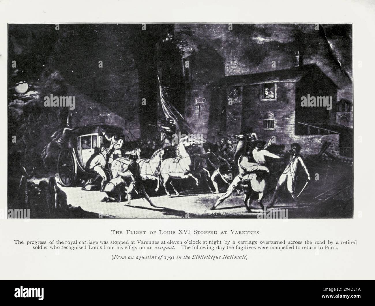 The Flight of Louis XVI Stopped at Varennes from ' The French revolution from the age of Louis