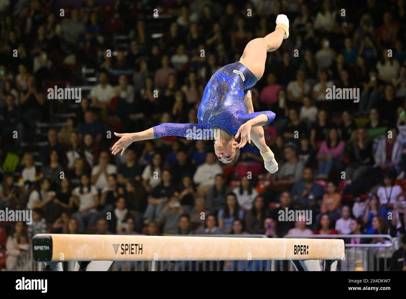 Rimini, Italy. 02nd May, 2024. Manila Esposito (ITA) beam during