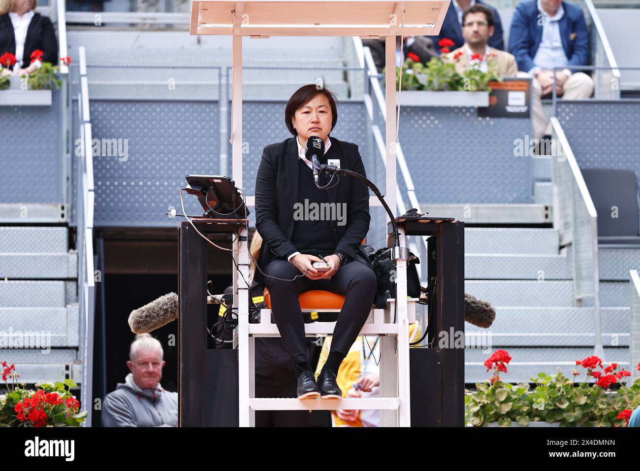 Madrid, Spain. 2nd May, 2024. Juan Zhang (CHN) Tennis : WTA umpire Juan ...