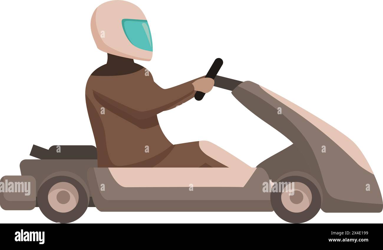 Power racing kart icon cartoon vector. Motor speed. Vehicle auto Stock ...