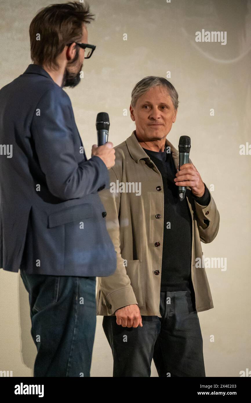Viggo Mortensen presents 'The Dead Don't Hurt', the new western that he directs and stars in. Zaragoza, Spain Stock Photo