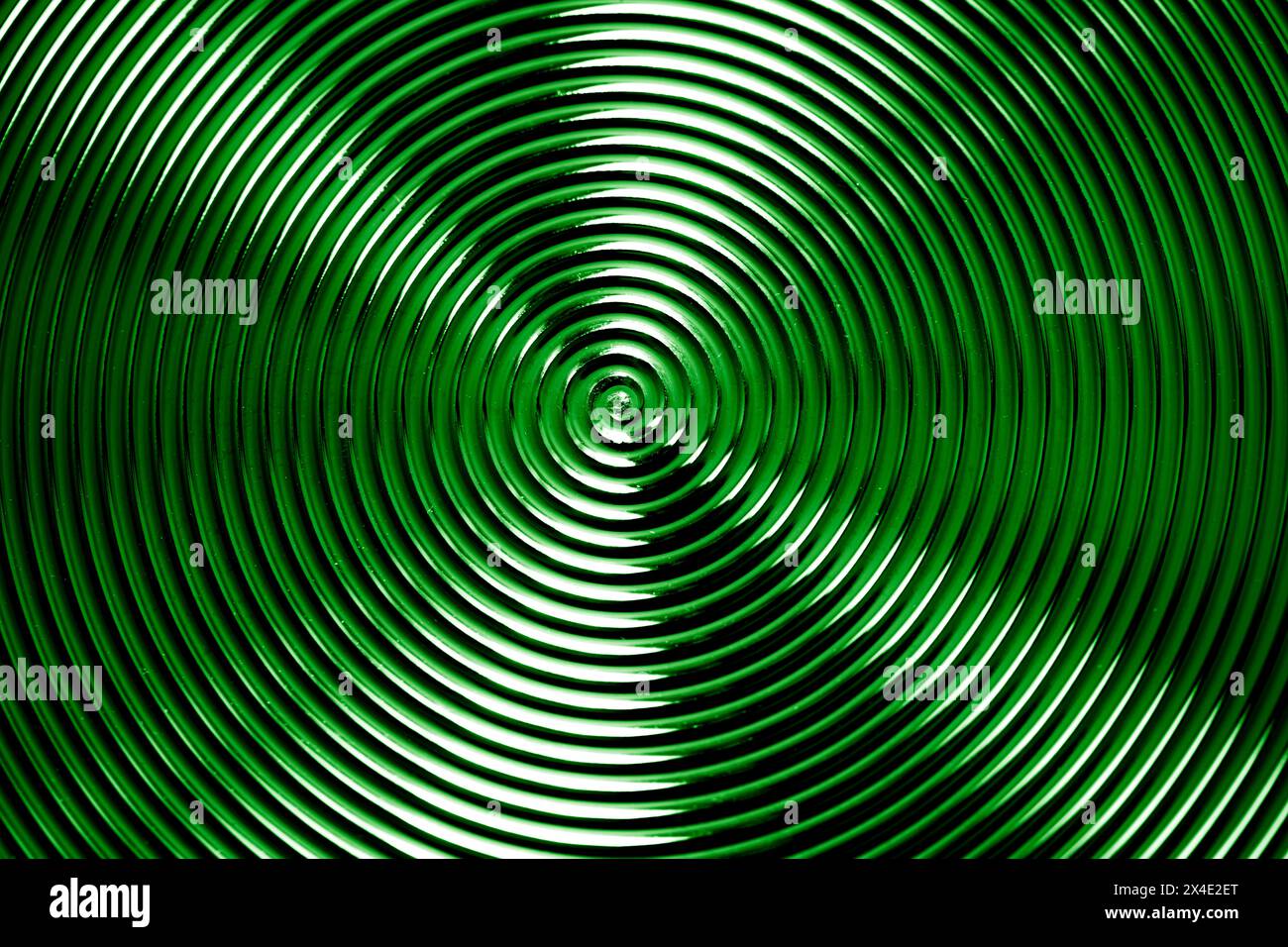 spiral green metal textured pattern, background Stock Photo - Alamy