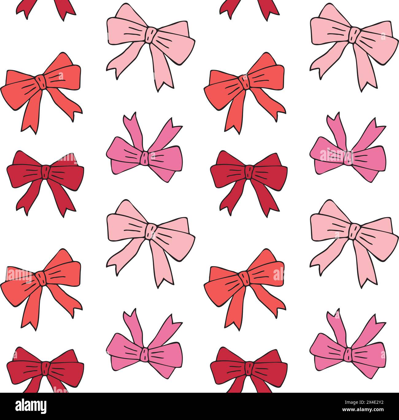 Vector seamless pattern of hand drawn bow tie Stock Vector Image & Art ...