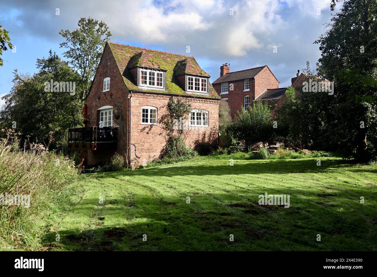 Meadows Mill and Mill House Eardistone. Stock Photo