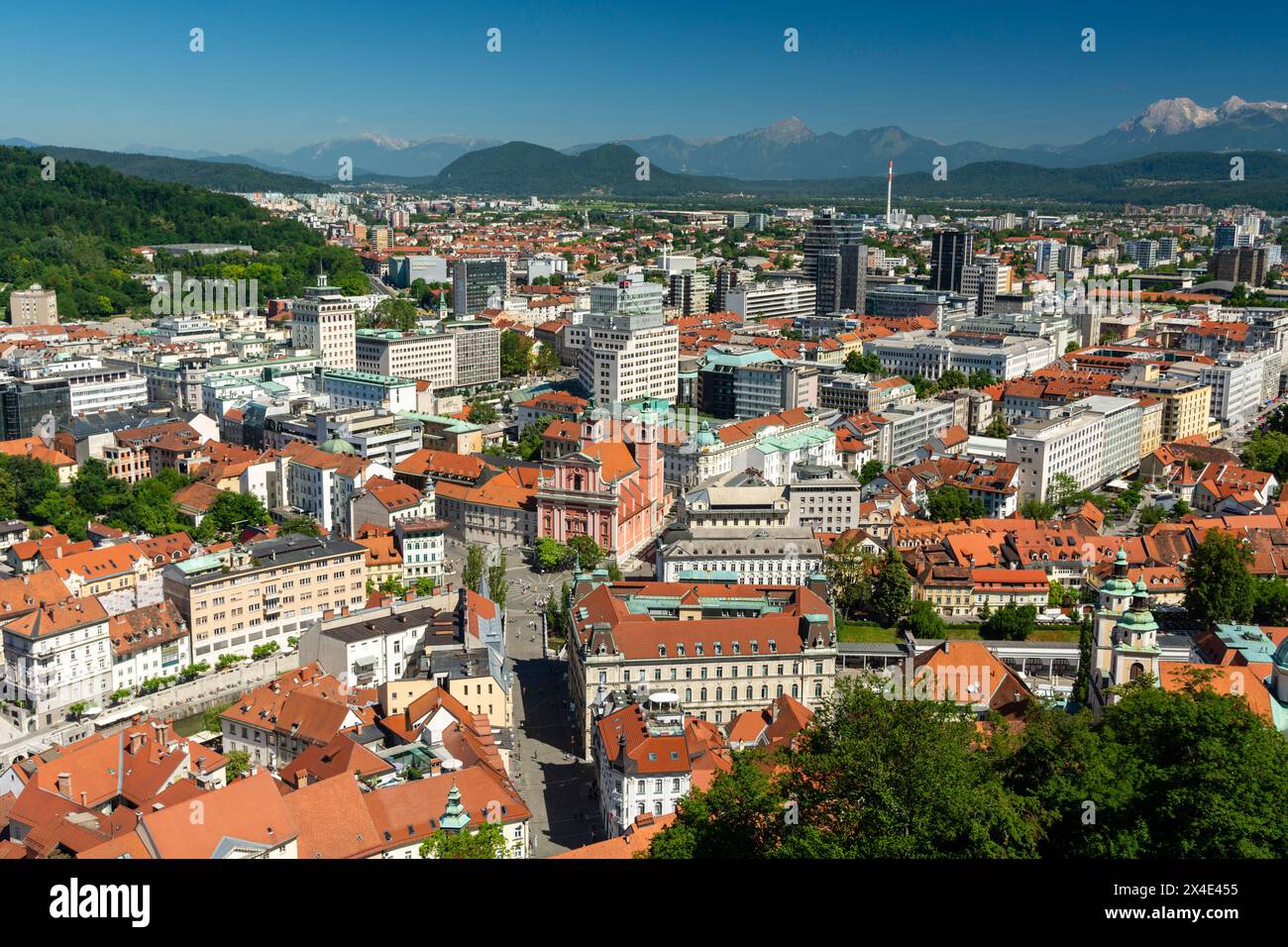 View of the ljubljana castle hi-res stock photography and images - Alamy
