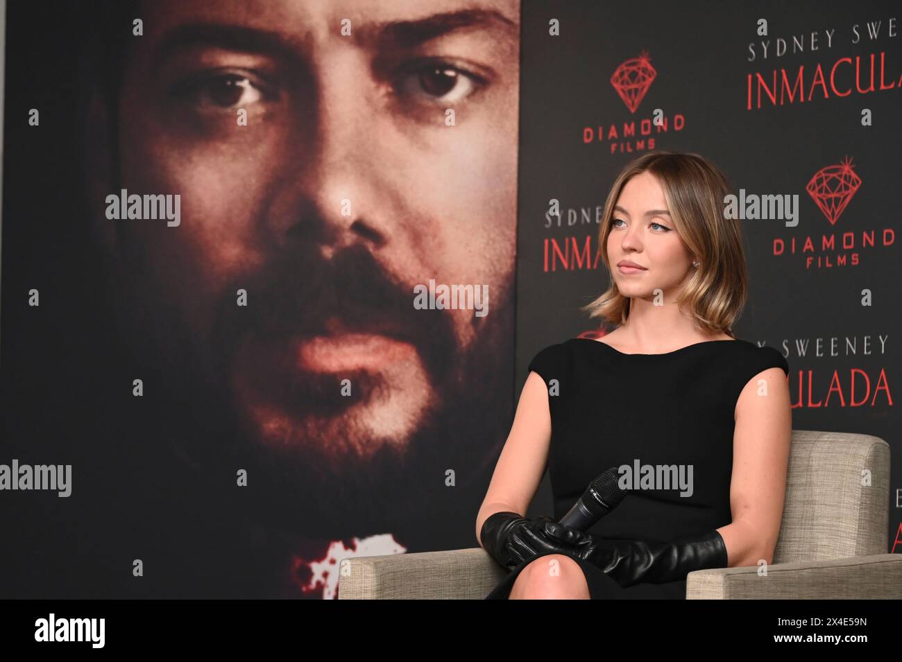 May 2, 2024, Mexico City, Ciudad de Mexico, Mexico: Actress Sydney Sweeney attends the Immaculate press conference at Mexico City Four Season Hotel. on May 2, 2024 in Mexico City, Mexico. (Credit Image: © Carlos Tischler/eyepix via ZUMA Press Wire) EDITORIAL USAGE ONLY! Not for Commercial USAGE! Stock Photo