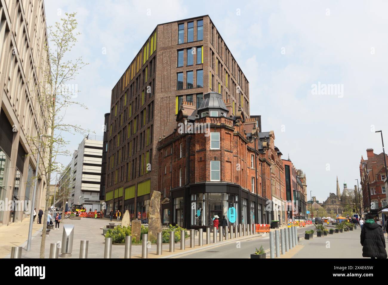 Pinstone street and Cambridge Street after redevelopment in Sheffield ...