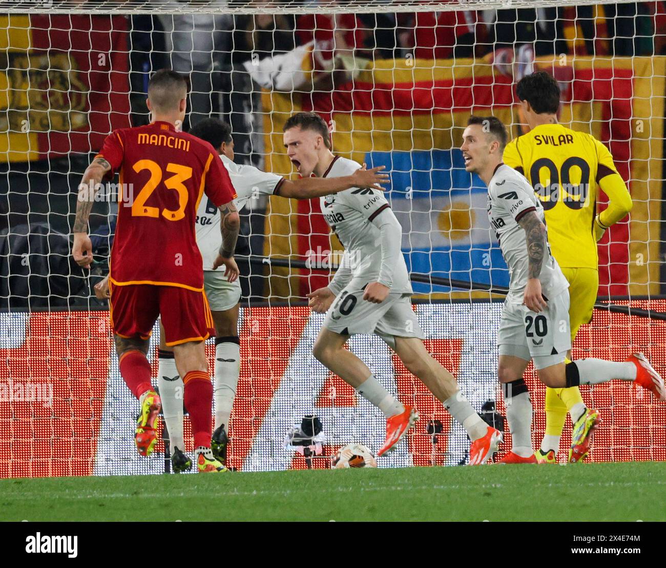 Roma, Lazio, ITALIA. 2nd May, 2024. 02/05/2024 Rome, Olympic Stadium, football match valid for the semi-final of the Europa League 2023/24 between AS Roma vs Bayer Leverkusen.In the picture: Florian Wirtz (Credit Image: © Fabio Sasso/ZUMA Press Wire) EDITORIAL USAGE ONLY! Not for Commercial USAGE! Stock Photo