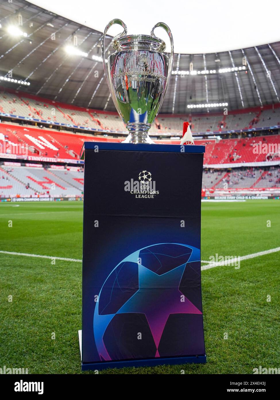 30th April 2024 Allianz Arena, Munich, Germany UCL Final trophy on