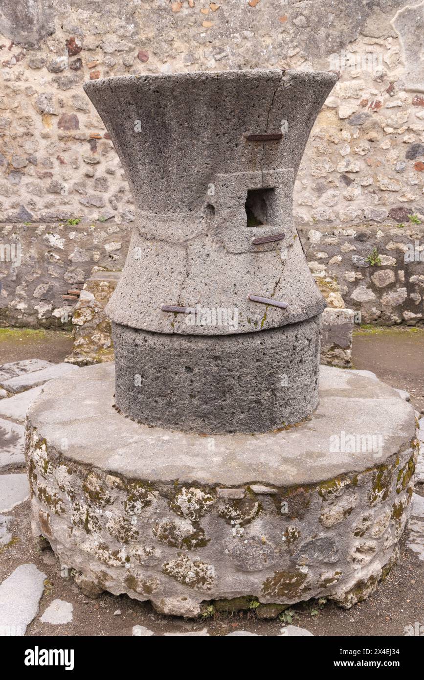 Pompeii Bakery Of Popidius Priscus The Millstones For Grinding The pompeii-bakery-of-popidius-priscus-the-millstones-for-grinding-the