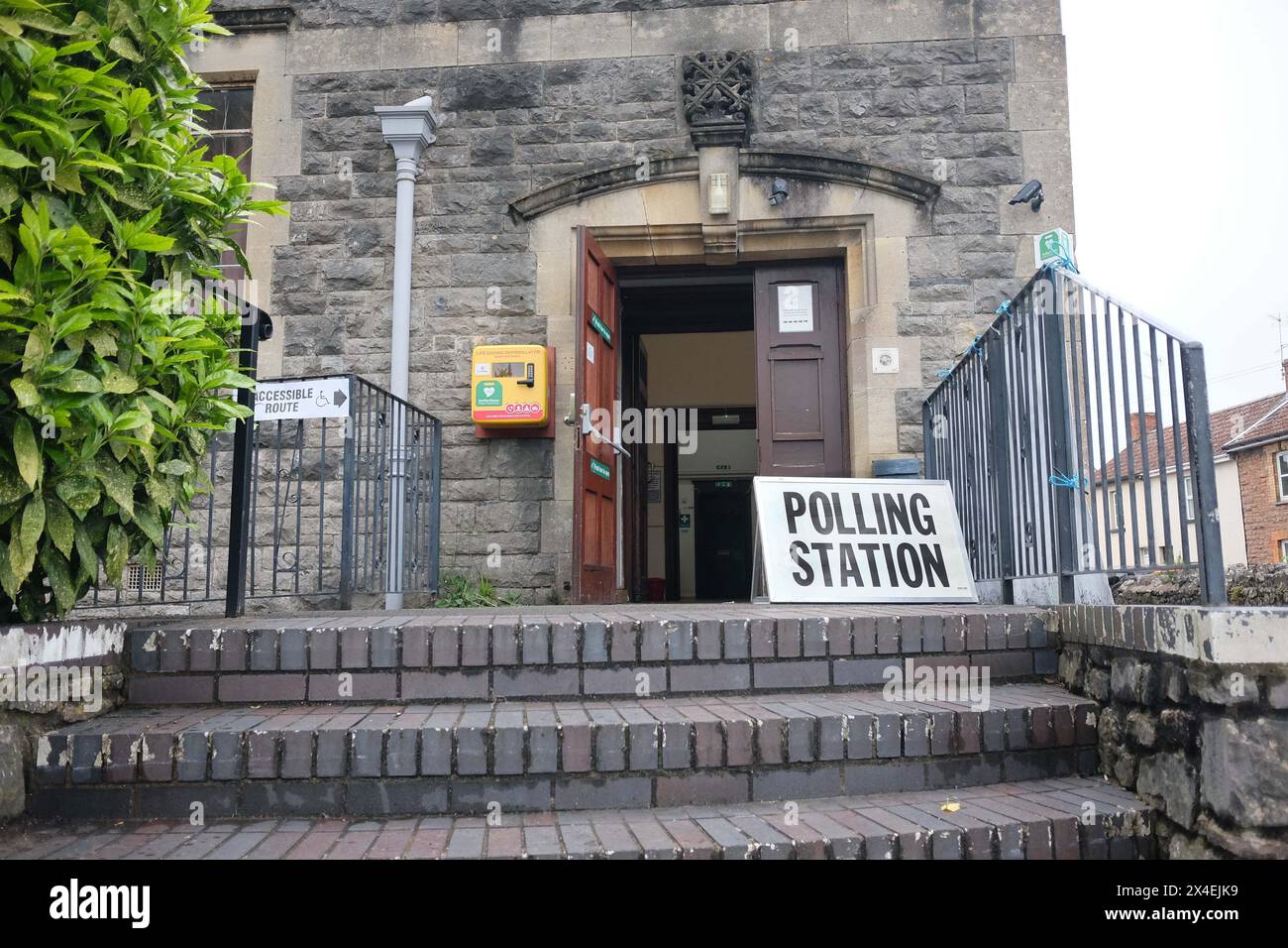 May 2024 Polling station at The Church House the village of Cheddar