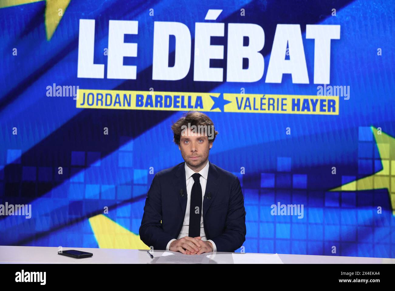 Benjamin Duhamel lors de l’émission Jordan Bardella Valerie Hayer, LE