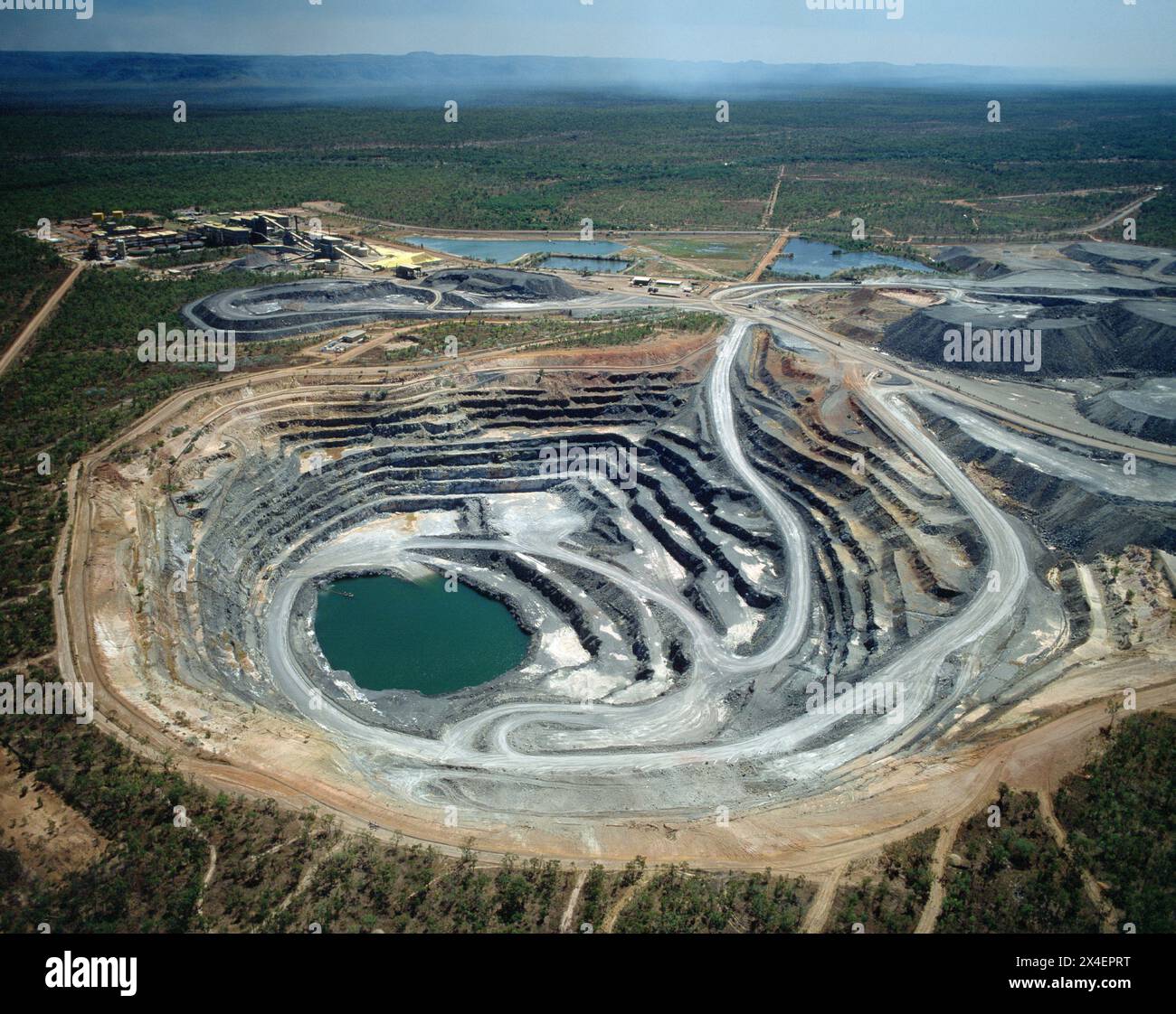Uranium mine in Kakadu National park Northern Territory ,Australia . Stock Photo