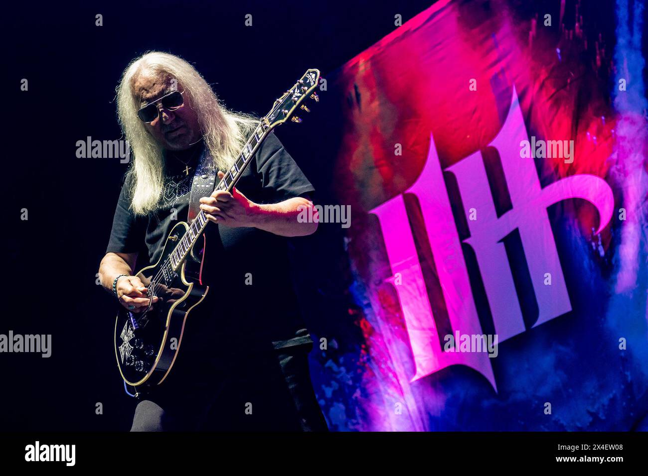 LONDON, ENGLAND: Uriah Heep and Saxon support Judas Priest at Wembley ...