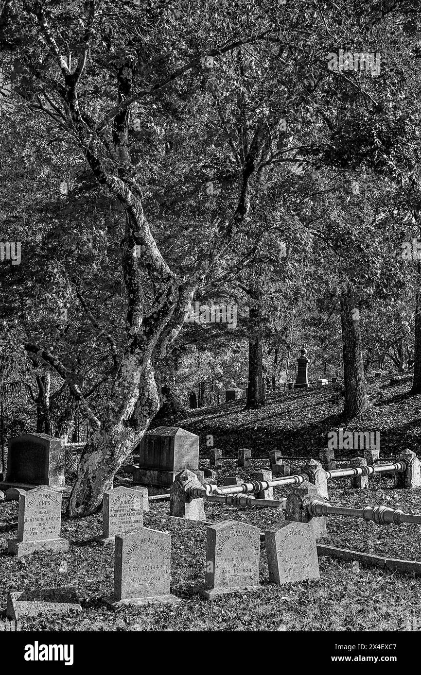 USA, Sleepy Hollow. Sleepy Hollow Cemetery (PR Stock Photo Alamy