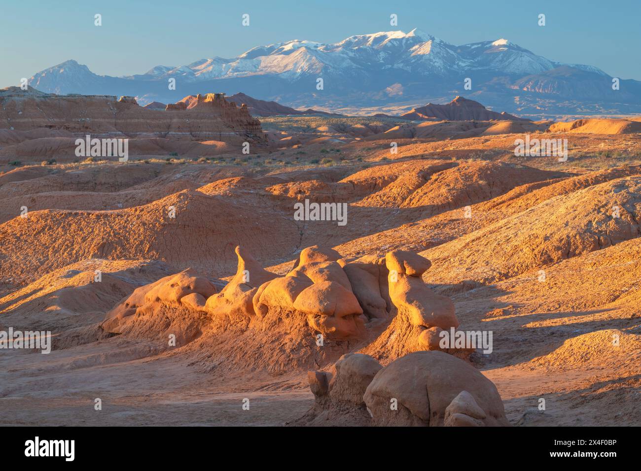 Whimsical hoodoos in Goblin Valley State Park, Utah. Henry Mountains ...
