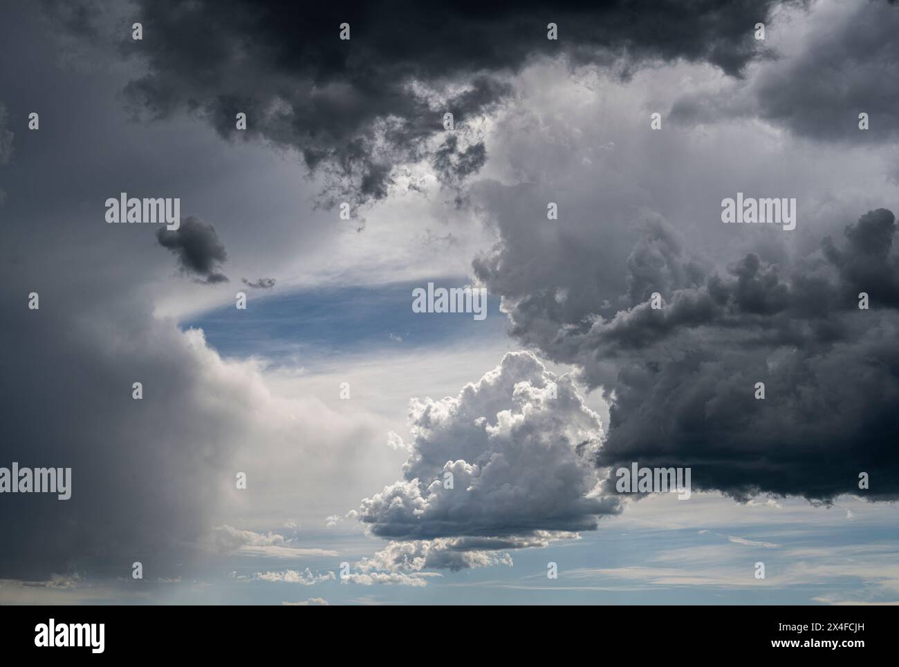 USA, Wyoming. Storm clouds and sky Stock Photo