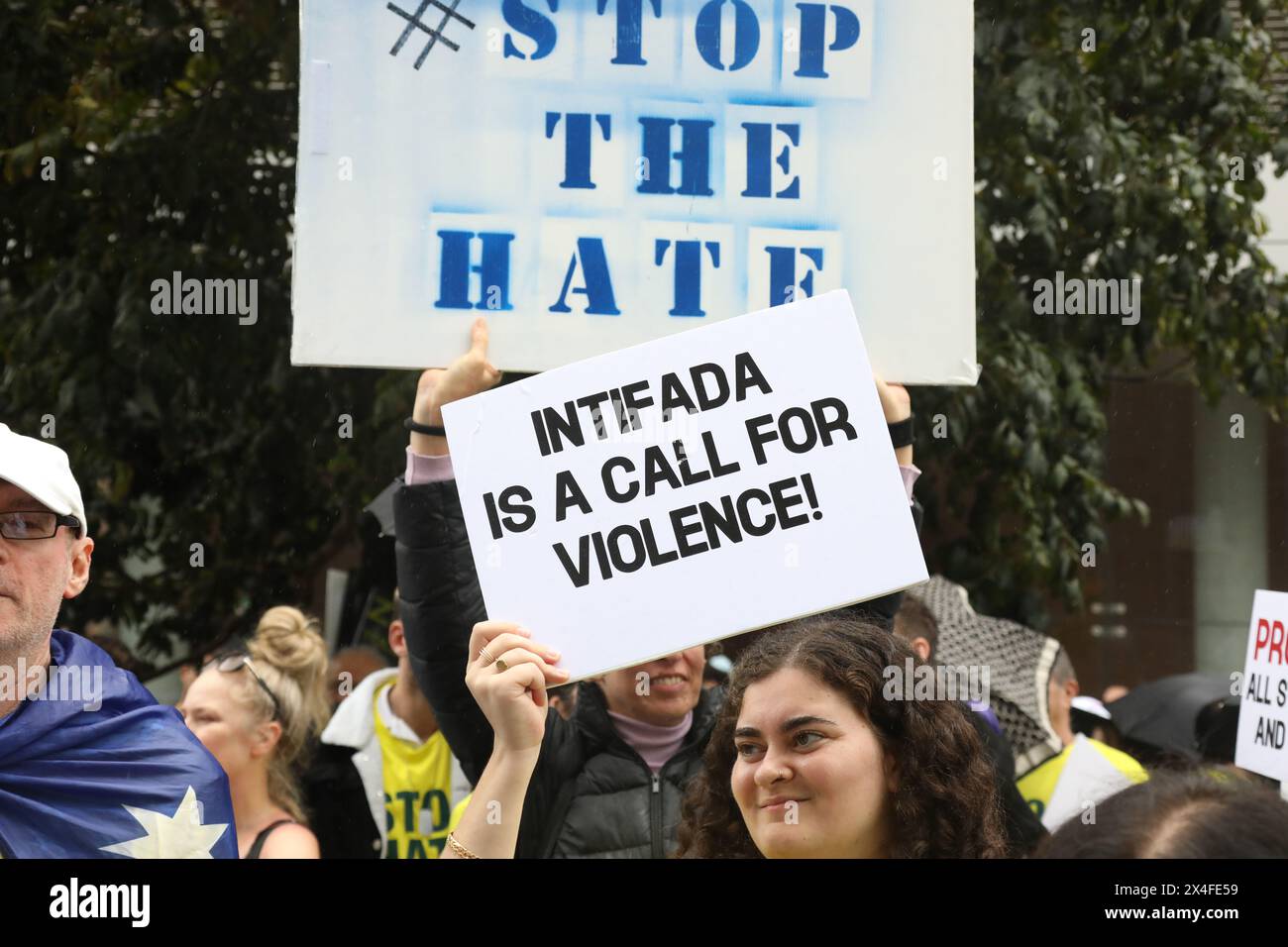 Single Protest Two groups single protest hi-res stock photography and images - Alamy