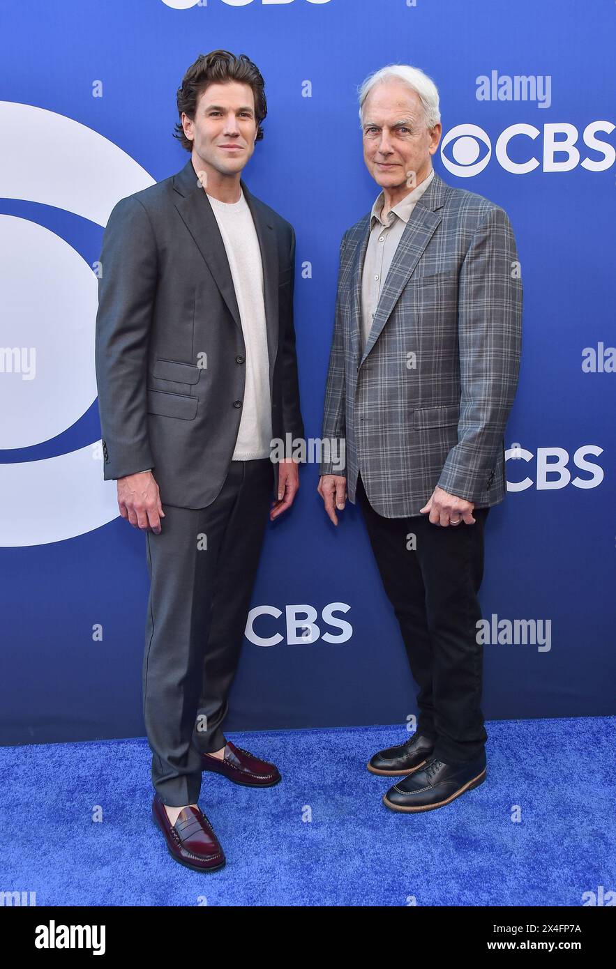 Hollywood, USA. 02nd May, 2024. Austin Stowell and Mark Harmon arriving to the CBS 2024-2025 Fall Schedule Celebration held at Paramount Studios on May 2, 2024 in Hollywood, Ca. © Lisa OConnor/AFF-USA.com Credit: AFF/Alamy Live News Stock Photo